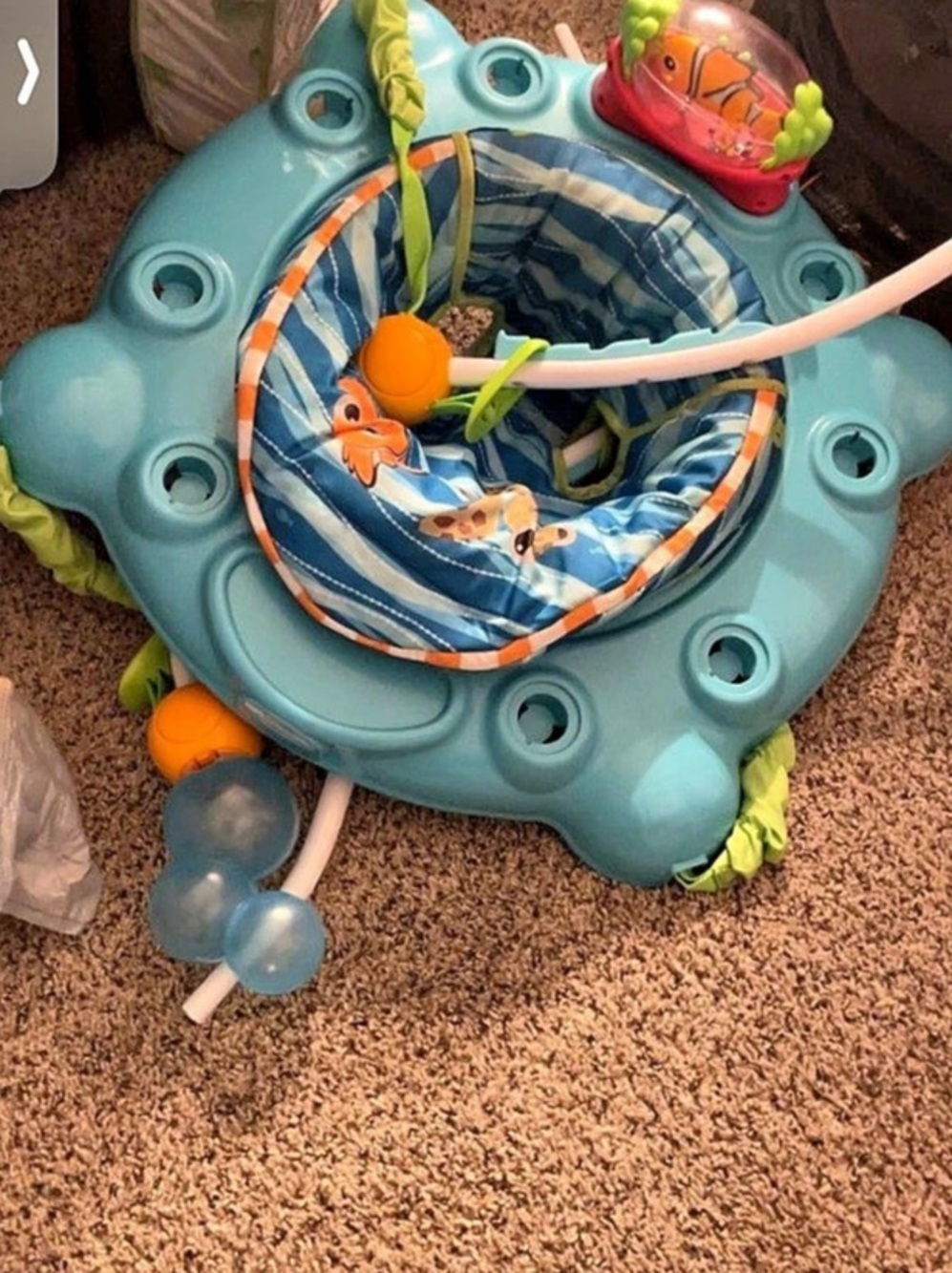 Disney Baby Finding Nemo Sea of Activities Jumper Blue & Green